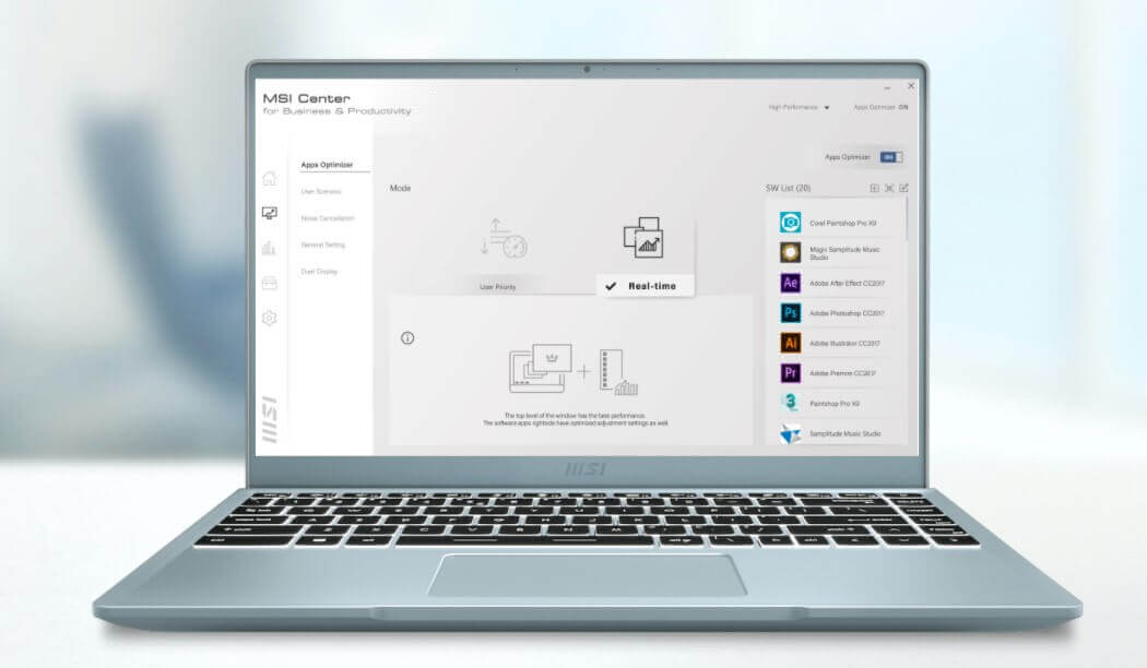 Laptop MSI Modern 14 B11MO 294VN - Xanh