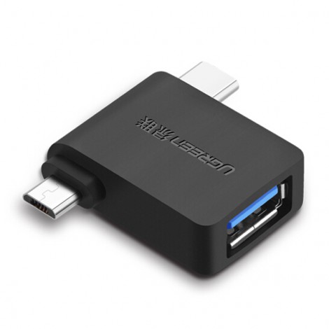 Đầu Micro USB + USB-C OTG USB 3.0 Ugreen 30453