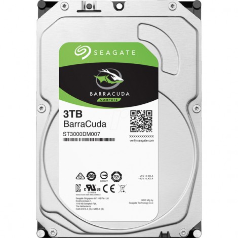 HDD 3TB Seagate BarraCuda ST3000DM007
