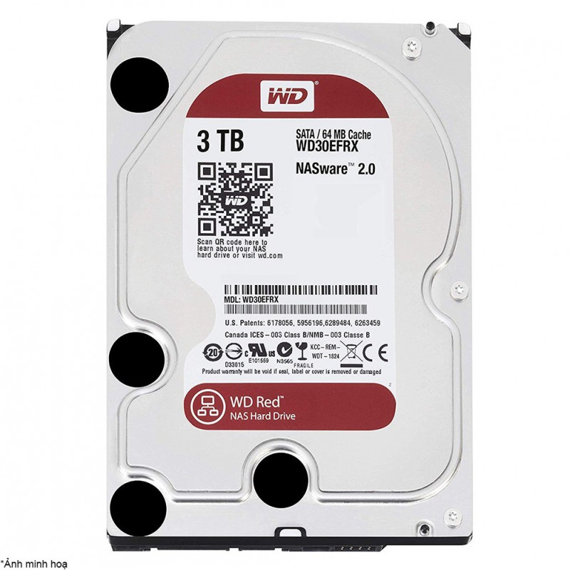HDD NAS WD Red 3TB Sata3 5400rpm (WD30EFRX)