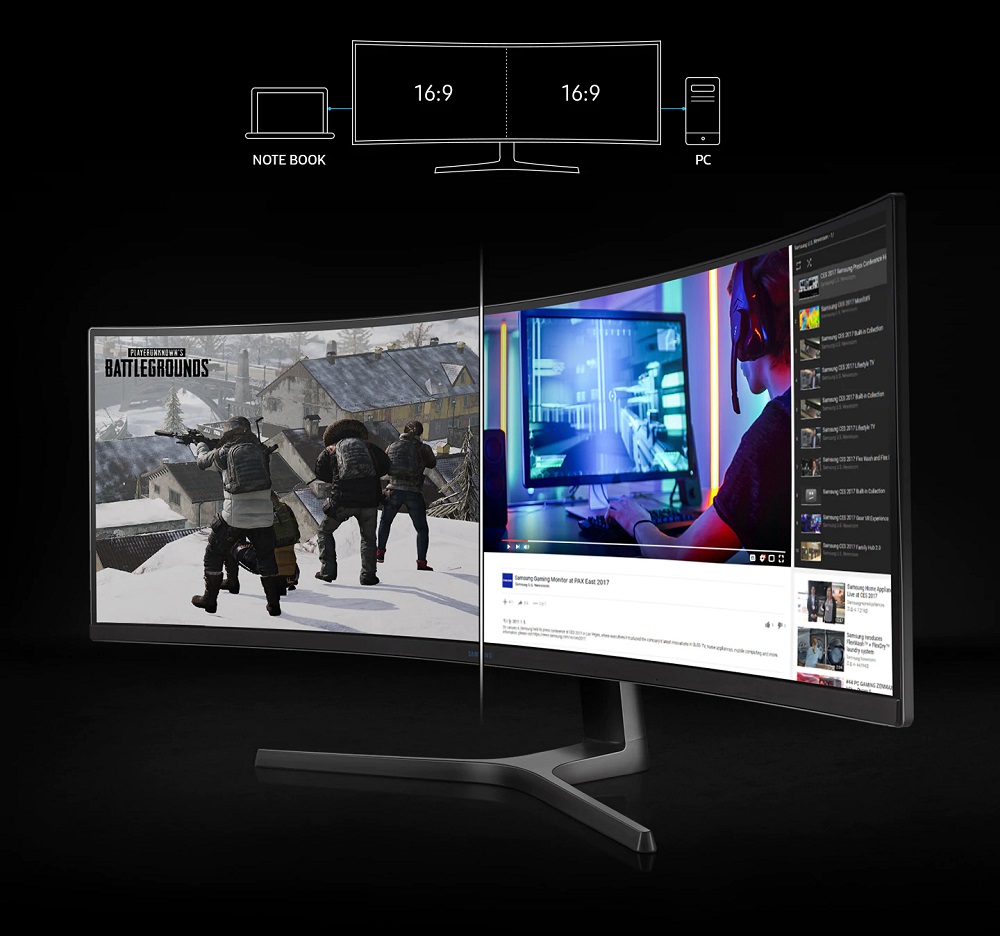 Màn hình cong Samsung 49" QHD LC49RG90SSE
