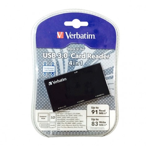 Verbatim USB 3.0 4 in 1 card reader