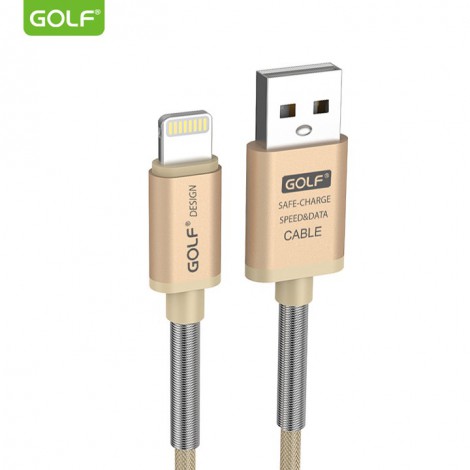 Cáp sạc nhanh Golf GC-40 2.4A chống đứt iPhone