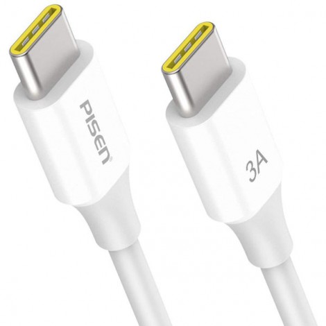 Cable Pisen Dual USB Type-C 3A (Quick Charging) 1000mm