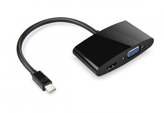 Cable Mini DisplayPort to VGA+HDMI Y-6328BK