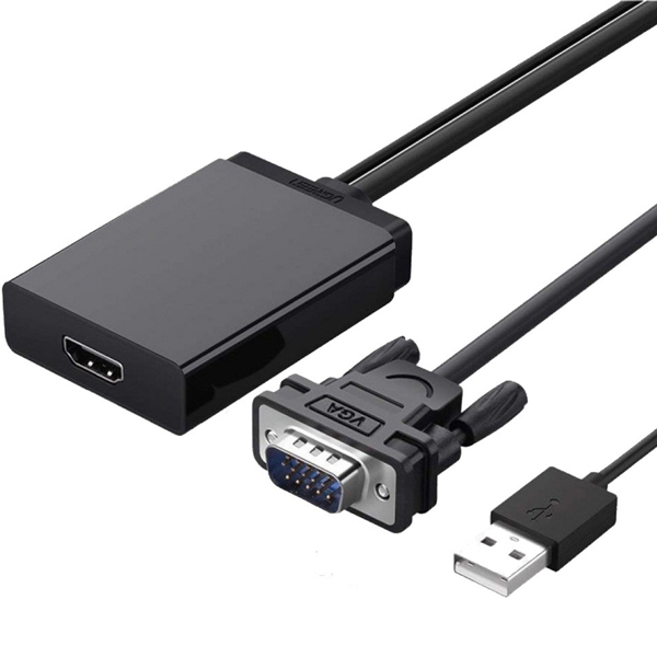 Cáp Chuyển VGA sang HDMI + Audio 3.5mm Ugreen 60814